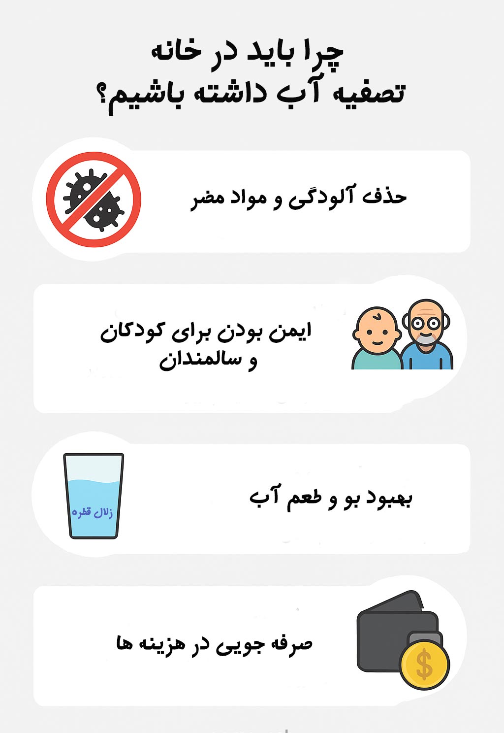 چرا باید در خانه دستگاه تصفیه آب داشته باشیم؟